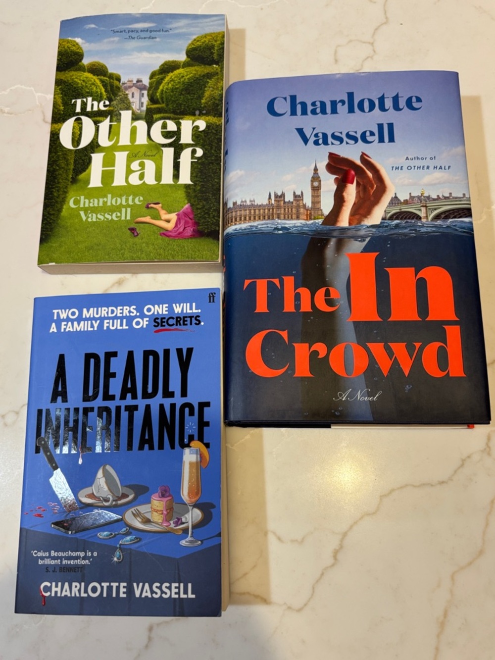Charlotte Vassell Caius Beauchamp Mystery Book Set 3 Books OS